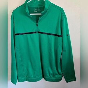 Men's Green Nike Golf Tour Performance Therma fit 1/4 zip Pullover Fleece